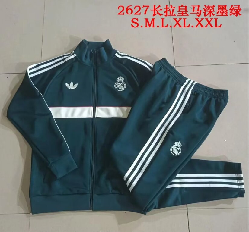 AAA Quality Real Madrid 26/27 Tracksuit - Green/White